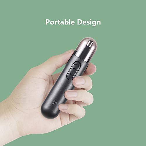 Andoer Aparador elétrico de nariz para cabelo, orelha, rosto, depilação, barbeador, aparador indolor