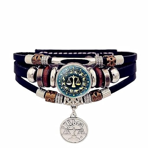 Pulsera Luminosa 12 Constellation Charm - Par De Cuero Ajustable Con Cuentas Brazaletes Mujeres Hombres Signo Zodiacal Colgante Pulsera,Retro Punk Joyería Buena Suerte Accesorios Regalo,Libra | Ya disponible en tu tienda friki favorita! En mundofriki.es! Pulsera Luminosa 12 Constellation Charm - Par De Cuero Ajustable Con Cuentas Brazaletes Mujeres Hombres Signo Zodiacal Colgante Pulsera,Retro Punk Joyería Buena Suerte Accesorios Regalo,Libra | Ya disponible en tu tienda friki favorita! En mundofriki.es!