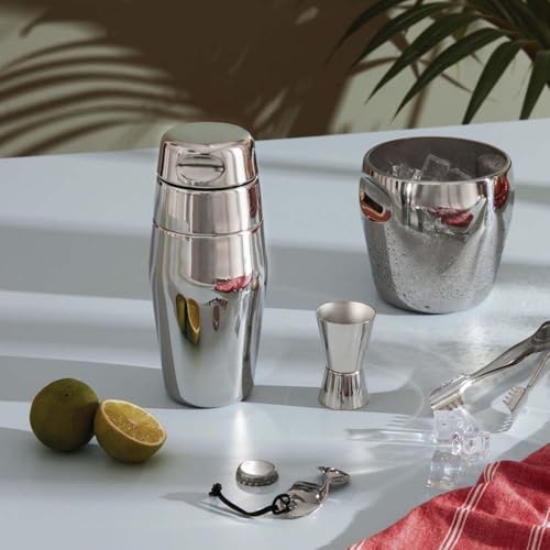 Alessi L 870/50 Cocktail Shaker in 18/10 Stainless Steel Mirror Polished, Silver, 500 ml - Image 5