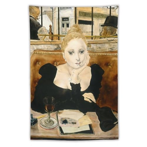 藤田嗣治 プリント 有名な絵画の複製 「少女」のアートポスター タペストリー アートパネル壁アート モダン リビング ベッドルーム 部屋飾り40"x60"