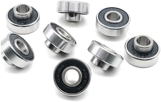 8PCS Skateboard Bearing 608RS 8x22x7mm Abec9 Integrated Spacer Longboard Bearing 608 Dance Board Double Rocker Board Bearings