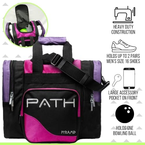 Pyramid Path Pro Deluxe Bowling Ball Tote Bag 15 Shoes and Accessories