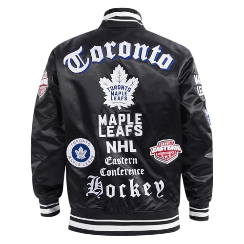 Image of Pro Standard Mens NHL Old English Satin Jacket