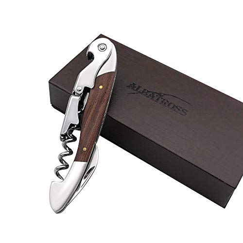 ALBATROSS WBP001 Waiters Corkscrew, Professional Grade All-in-one Corkscrew, Bottle Opener and Foil Cutter
