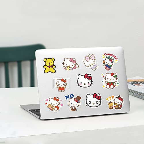 100pcs Kitty Stickers Die Cut Vinyl Sticker Variety Pack - Laptop, Water Bottle, Scrapbooking, Tablet, Skateboard, Indoor/Outdoor