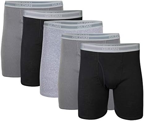 Gildan Mens Underwear Boxer Briefs, Multipack