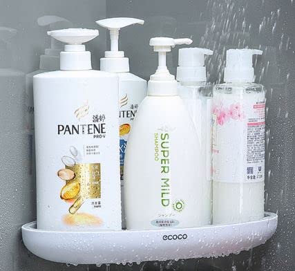 Bathroom Organizer Corner Shower Caddy Shelf Wall Mounted with Towel Bar and Extra Strong Self Adhesive No Drilling
