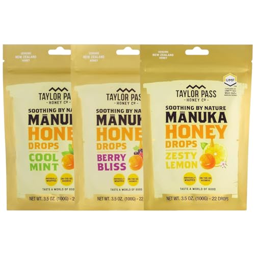 Taylor Pass Mānuka Honey Drops Bundle UMF 10+ 3 Paquetes