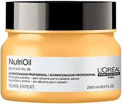 L'Oréal Professionnel NutriOil Máscara de Tratamento para Nutrição Intensa, Ideal para Cabelos Secos e Sem Brilho, com Óleo de Soja, 250g