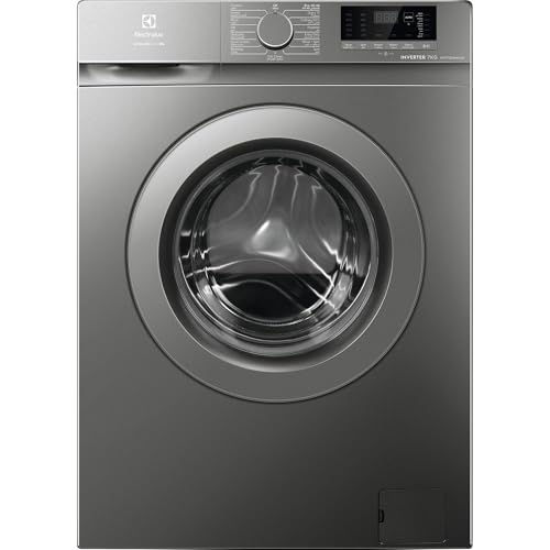 Electrolux 7KG Freestanding Washing Machine, 15 Programs, Fully Automatic, 5 Star Energy Efficiency, BLDC Inverter Motor, 1200RPM, LED Indicator, Hygiene Care & Tub Clean, EWF7028M6GA, Dark Grey