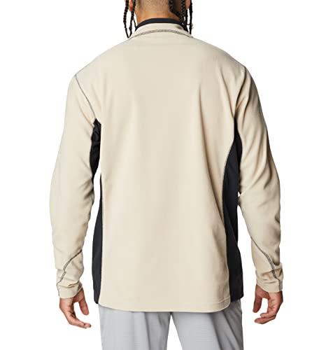 Columbia Klamath Range 2 Half Zip Pull en polaire Homme, Ancient Fossil/Black, S