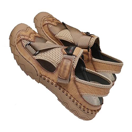 Men Shoes Casual Shoes Hiking Handmade Sandals Lightweight Non-Slip Driving Flats Climbing Outdoor Shoes Beach(38)