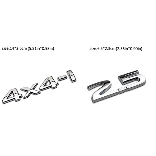 Dsycar 1 Set 3D Métal 2.5 4X4-i Logo de Voiture