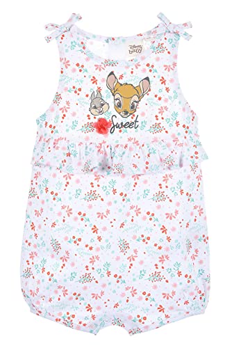 Disney Bambi Pelele Bebé Niña, Conjunto Una Pieza Peto con Cierres A Presión, Pijama Bebés,...