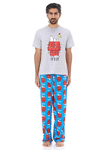 Snoopy It's Lit 3 Pieces Set Lounge Pants T-Shirt and Men's Underwear
