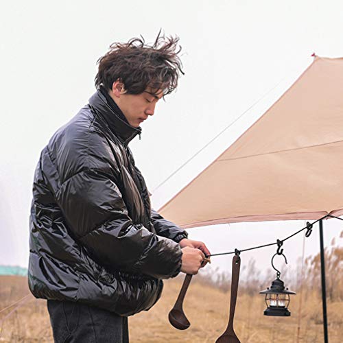 TEHAUX Barraca Ao Ar Livre Barraca de Acampamento Varal Com Ganchos Portátil Acampamento Cordão para