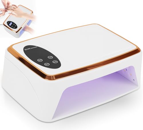 Cabine de Unha em Gel, 380W, 110V, Cabine de Unha, Lâmpada Profissional de Unhas de Gel, Luz de Polimento de Gel, com UV 90 LED Contas de Lâmpada, Lâmpada para Unhas