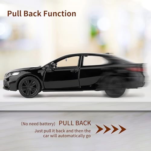 Modelo de auto a escala 1:36 Camry XSE negro miniatura 3
