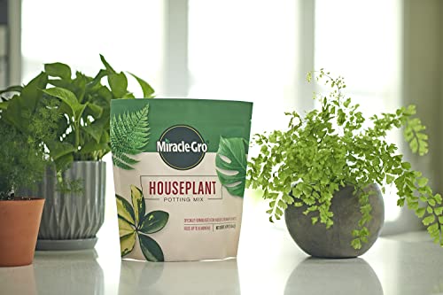 Image of Miracle-Gro Houseplant Potting Mix, 4 qt. (2-Pack) | Fertilized Indoor Plant Soil for Containers, Designed to be Less Prone to Gnats