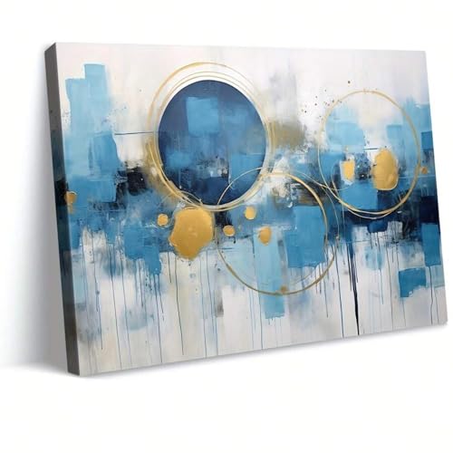 Tableau moderne bleu graffiti pour sublimer le design de votre chambre