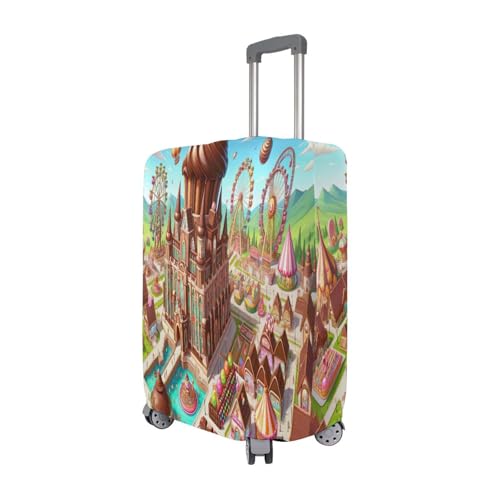 Joisal Chocolate Amusement Park Cover for Luggage Fit 18-32 Inch Suitcase Identifiers3