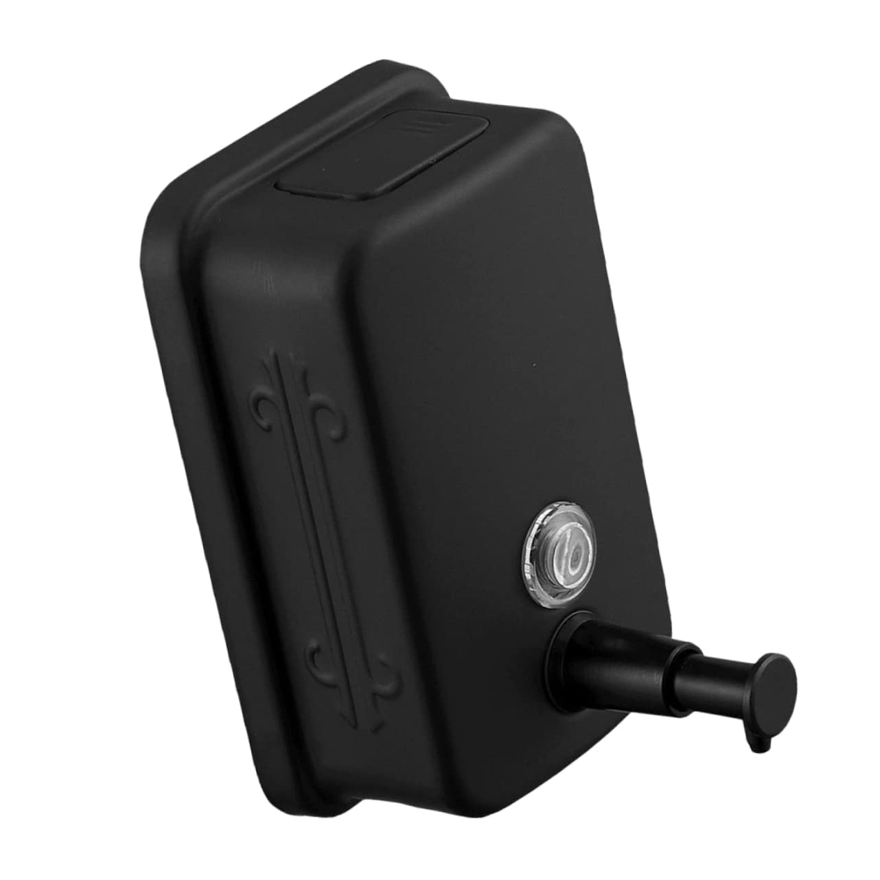 POPETPOP Dispenser Sapone Parete 800ml in Acciaio Inossidabile Nero per Shampoo e Crema per Uso Domestico e Pubblico