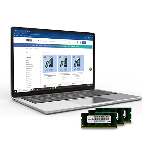 Image of Geonix Laptop RAM, 8 GB DDR4, Frequency-2666 Mhz, (8x2) IC, 260 Pin, 5 Years Warranty