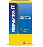 Preparation Hemorrhoid Symptom Treatment Suppositories, (Pack of 1) 48 Count
