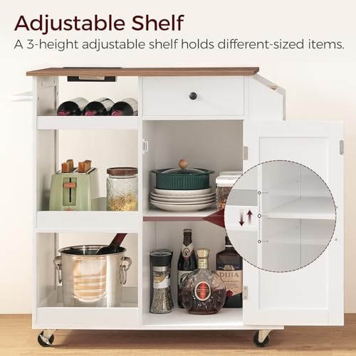 Kitchen-Island-with-Power-Outlet-Kitchen-Storage-Island-with-Drawer-Rolling-Kitchen-Cart-on-Wheels-Spice-Rack-Towel-Rack-Wine-Rack-for-Dining-Room-White-and-Walnut-KIBZ122E01
