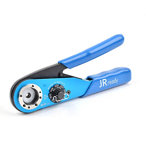 Jrready Act-As1 8 Indent Crimping Tool Design According M22520 1 01 For Heavy Duty Circular Rectangular Electrical Connector 38999 26482 Etc. Wire 12-26 Awg 12 16 20 Solid Barrel Contact #TOP14