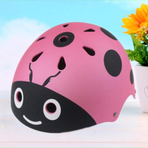 Casco de niñas de diseño de insecto rosa ideal para cumpleaños 7