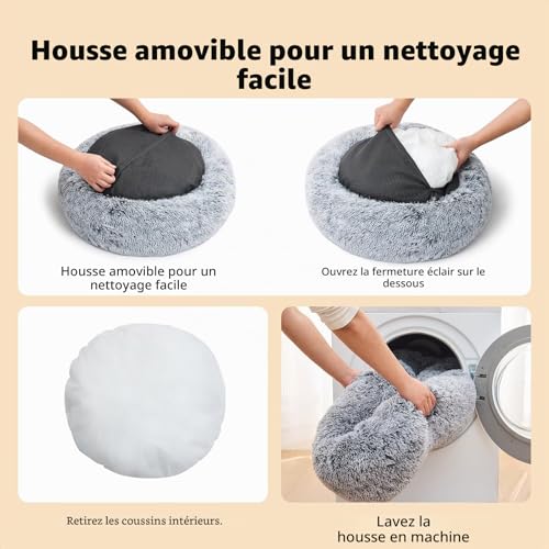Lit pour chien déhoussable fini les poils avec ce coussin lavable - 6