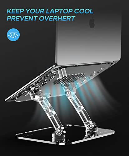 Acrylic-Laptop-Stand-for-Desk-Clear-Laptop-Riser-Adjustable-Height-Lpoake-White-Computer-Stand-for-Laptop-Compatible-with-10-to-156-Inches-LaptopsTransparent