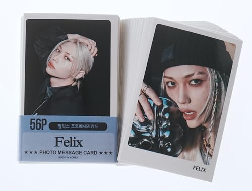 STRAY KIDS ストレイキッズ スキズ K-POP グッズ フォトメッセージカード 56枚 トレカ カード ミニ ポストカード (Felix フィリックス)のサムネイル