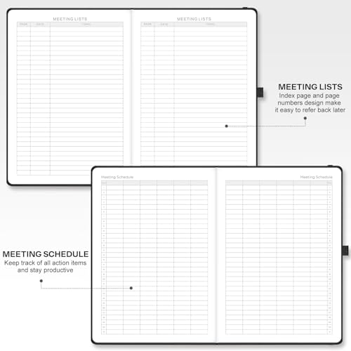 Carnet de réunion et de notes B5 pour organiser efficacement vos projets de bureau