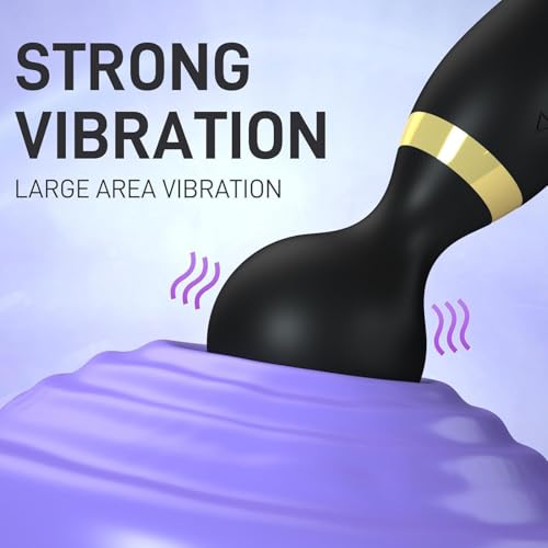 Image of Dual Head Rechargeable Massager for Pain Relief and Relaxation - Electric Handheld Massager Stick for Back, Travel-Friendly Ergonomic Waterproof Full Body Massage Device Powerful Vibrating Muscle Relaxation, Stress Relief & Deep Tissue Therapy (Multicolor) (Full Body)