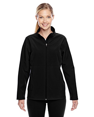 Team 365 Womens Leader Soft Shell Jacket TT80W -Black XS2