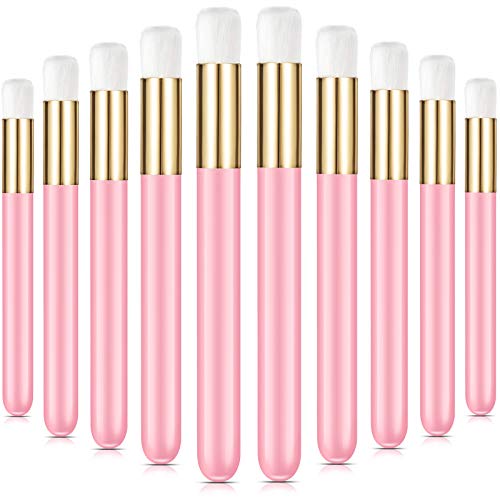 30 Pieces Lash Shampoo Brushes with Container, Nose Pore Deep Cleaning Brush Peel off Blackhead Removing Brush Tool Cosmetic Lash Cleanser Brush Facial Cleansing Brushes (Pink,5.5 Inch)
