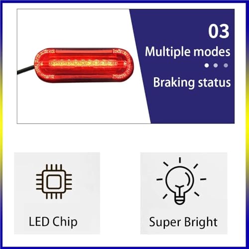 Luces traseras para motocicletas con freno e intermitentes para scooters 4