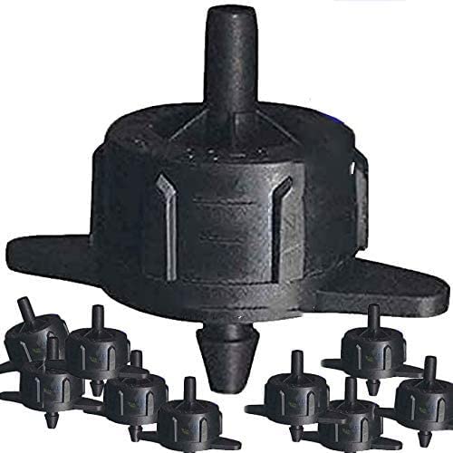 Gotero Autocompensante 4 Litros | 100 Goteros para Riego por Goteo | Goteros Autocompensantes para Riego | Goteros para Riego Macetas | Goteros Autocompensantes 4 l/h | Para Tuberia de Goteo Jardin