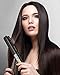 Professional Hair Straightener Titanium Flat Iron for Hair Makes Hair Shiny Dual Voltage Flat Iron Heats up Fast, Black