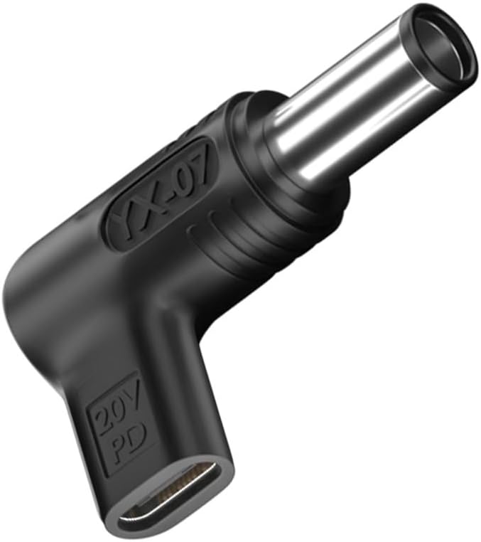 Miniatura 9 de Adaptador USB C a CC de 0.236 x 0.146 in, 100W PD tipo C hembra a 19V 20V DC macho, adaptador tipo PD USB C a 0.236 x 0.146 in hecho para la serie