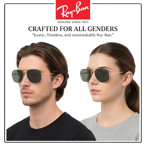 Image of Ray-Ban RB3699 Square Shaped Sunglasses for Men & Women with Official RAYBAN Eyewear Kit