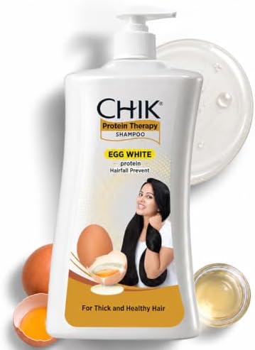 CHIK Protein Solution Hairfall Control Shampoo | Enriched with Egg White Protein for Strong, Thick and Healthy Hair, Promotes Growth and Reduces Hair Fall-1 litre