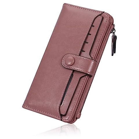 HUA ANGEL Slim Waxed Leather Wallet Cover