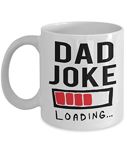 Dad Joke Loading Coffee Mug - Funny Novelty Coffee Mugs, Great Gift Cup