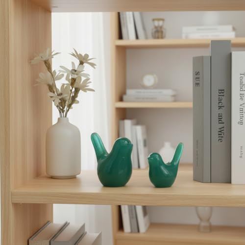 Figura Decorativa Estatua de Pájaro Moderno Verde miniatura 4