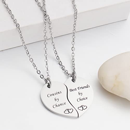BFF Necklace Set for 2 Best Friends Like Us Stay Close at Heart Set of 2 Bestie Gift Sister Necklace Long Distance Friendship Gift3