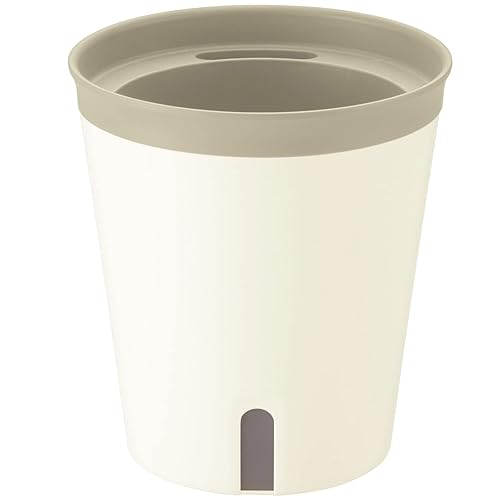 リッチェル 底面給水鉢 ミエルノPlus ポット 17型N ホワイト 700955 土容量 1L、水容量 0.5L