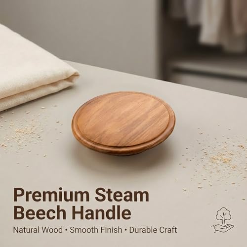 Image of Teak Wood Wardrobe Handle /Wardrobe Door Handle /Cabinet Handle /Modern Handle for Interior (4 Inch) Natural Wood Finish-| 3 Years Warranty |